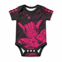 Hawaii Shaka Sign Baby Onesie Pink Version LT9 Pink - Polynesian Pride