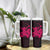 Pink Hawaiian Hibiscus Shaka Sign Tumbler With Handle