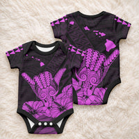 Hawaii Shaka Sign Baby Onesie Purple Version LT9 - Polynesian Pride