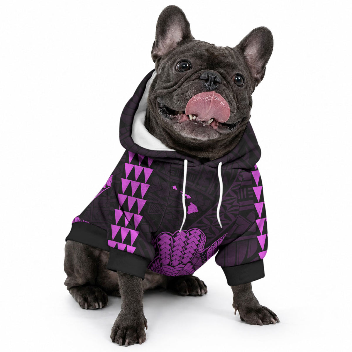 Hawaii Shaka Sign Pet Hoodie Purple Version LT9 - Polynesian Pride