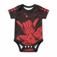 Hawaii Shaka Sign Baby Onesie Red Version LT9 Red - Polynesian Pride