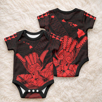 Hawaii Shaka Sign Baby Onesie Red Version LT9 - Polynesian Pride
