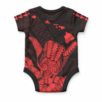 Hawaii Shaka Sign Baby Onesie Red Version LT9 - Polynesian Pride
