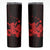 Red Hawaiian Hibiscus Shaka Sign Skinny Tumbler