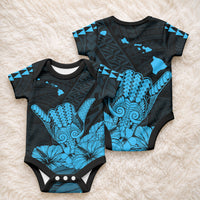 Hawaii Shaka Sign Baby Onesie Blue Version LT9 - Polynesian Pride