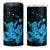 Blue Hawaiian Hibiscus Shaka Sign 4 in 1 Can Cooler Tumbler