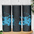 Blue Hawaiian Hibiscus Shaka Sign Skinny Tumbler