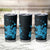 Blue Hawaiian Hibiscus Shaka Sign Tumbler Cup