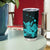 Turquoise Hawaiian Hibiscus Shaka Sign Tumbler Cup