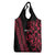 All Black Maori Tribal Tattoo Personalised Grocery Bag Classic Red Polynesian Style - Polynesian Pride