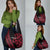 All Black Maori Tribal Tattoo Personalised Grocery Bag Classic Red Polynesian Style - Polynesian Pride