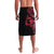 All Black Maori Tribal Tattoo Personalised Lavalava Classic Red Polynesian Style - Polynesian Pride
