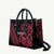 All Black Maori Tribal Tattoo Personalised Leather Bag Classic Red Polynesian Style - Polynesian Pride