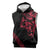 All Black Maori Tribal Tattoo Personalised Sleeveless Hoodie Classic Red Polynesian Style - Polynesian Pride