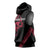 All Black Maori Tribal Tattoo Personalised Sleeveless Hoodie Classic Red Polynesian Style - Polynesian Pride