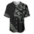 All Black Maori Tribal Tattoo Personalised Baseball Jersey Moss Green Polynesian Style - Polynesian Pride