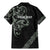 All Black Maori Tribal Tattoo Personalised Family Matching Mermaid Dress and Hawaiian Shirt Moss Green Polynesian Style - Polynesian Pride