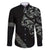 All Black Maori Tribal Tattoo Personalised Family Matching Mermaid Dress and Hawaiian Shirt Moss Green Polynesian Style - Polynesian Pride