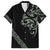 All Black Maori Tribal Tattoo Personalised Family Matching Short Sleeve Bodycon Dress and Hawaiian Shirt Moss Green Polynesian Style - Polynesian Pride