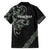 All Black Maori Tribal Tattoo Personalised Family Matching Short Sleeve Bodycon Dress and Hawaiian Shirt Moss Green Polynesian Style - Polynesian Pride