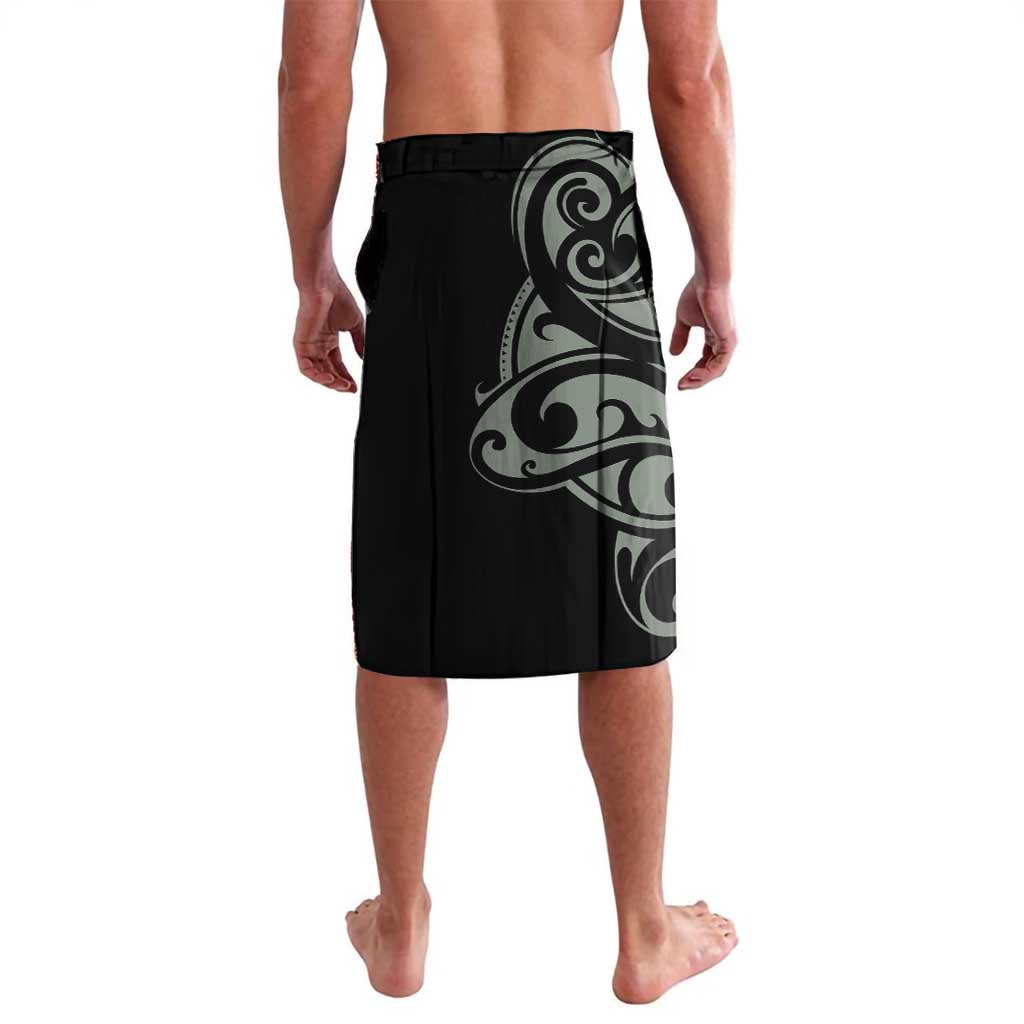All Black Maori Tribal Tattoo Personalised Lavalava Moss Green Polynesian Style - Polynesian Pride
