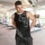 All Black Maori Tribal Tattoo Personalised Men Tank Top Moss Green Polynesian Style - Polynesian Pride
