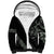 All Black Maori Tribal Tattoo Personalised Sherpa Hoodie Moss Green Polynesian Style - Polynesian Pride