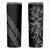 All Black Maori Tribal Tattoo Personalised Skinny Tumbler Moss Green Polynesian Style - Polynesian Pride