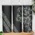 All Black Maori Tribal Tattoo Personalised Skinny Tumbler Moss Green Polynesian Style - Polynesian Pride
