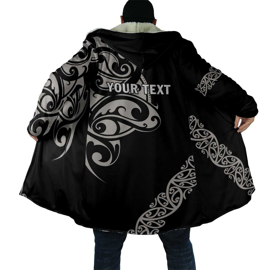 All Black Maori Tribal Tattoo Personalised Cloak Stone Gray Polynesian Style - Polynesian Pride