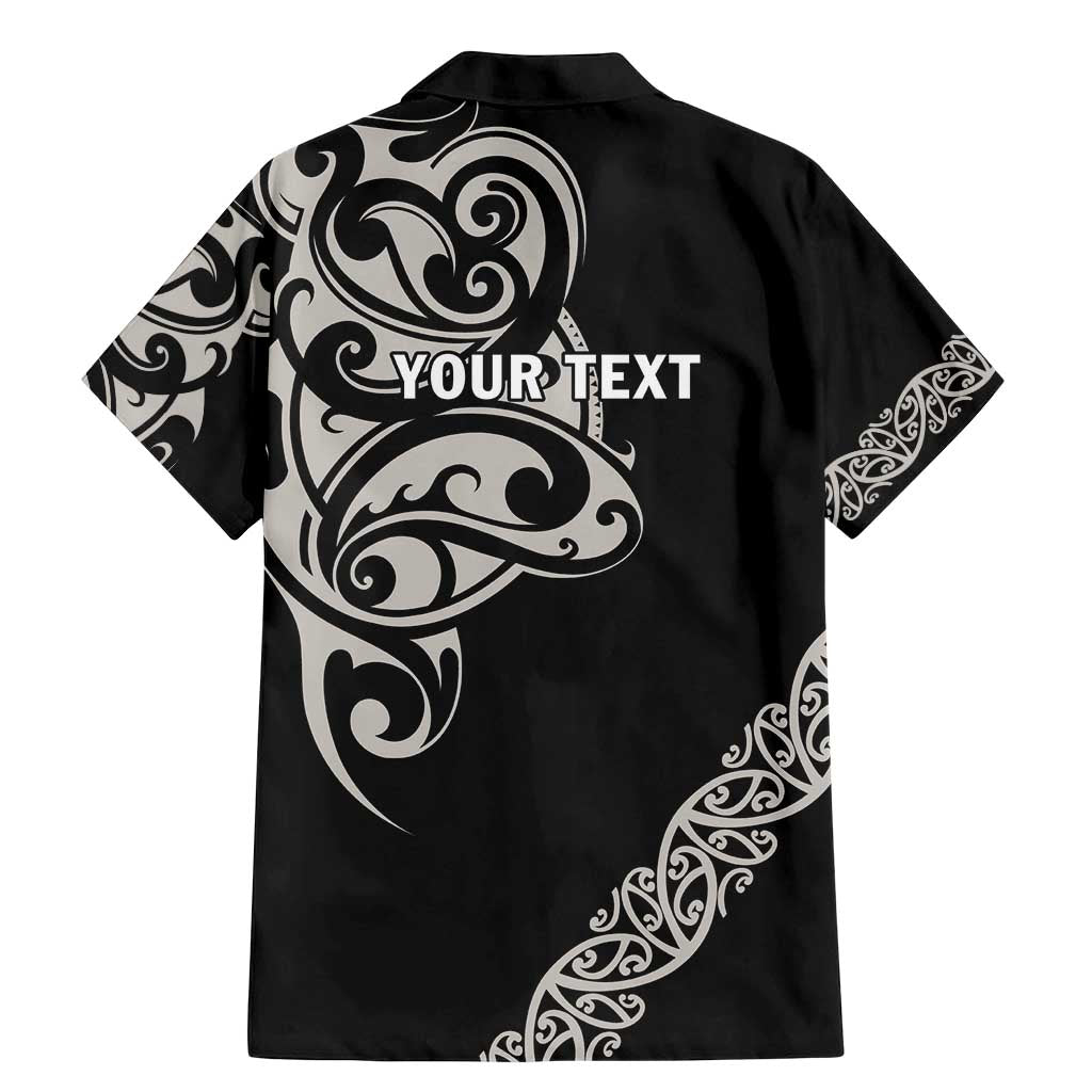 All Black Maori Tribal Tattoo Personalised Family Matching Mermaid Dress and Hawaiian Shirt Stone Gray Polynesian Style - Polynesian Pride