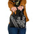 All Black Maori Tribal Tattoo Personalised Shoulder Handbag Stone Gray Polynesian Style - Polynesian Pride