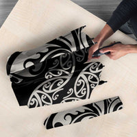 All Black Maori Tribal Tattoo Personalised Umbrella Stone Gray Polynesian Style - Polynesian Pride
