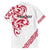 All White Maori Tribal Tattoo Personalised Family Matching Long Sleeve Bodycon Dress and Hawaiian Shirt Classic Red Polynesian Style - Polynesian Pride