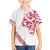 All White Maori Tribal Tattoo Personalised Family Matching Long Sleeve Bodycon Dress and Hawaiian Shirt Classic Red Polynesian Style - Polynesian Pride