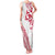 All White Maori Tribal Tattoo Personalised Family Matching Tank Maxi Dress and Hawaiian Shirt Classic Red Polynesian Style - Polynesian Pride