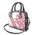 All White Maori Tribal Tattoo Personalised Shoulder Handbag Classic Red Polynesian Style - Polynesian Pride