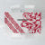 All White Maori Tribal Tattoo Personalised Tablecloth Classic Red Polynesian Style - Polynesian Pride