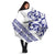 All White Maori Tribal Tattoo Personalised Umbrella Dark Blue Polynesian Style - Polynesian Pride