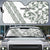 All White Maori Tribal Tattoo Personalised Auto Sun Shade Moss Green Polynesian Style - Polynesian Pride
