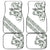 All White Maori Tribal Tattoo Personalised Car Mats Moss Green Polynesian Style - Polynesian Pride