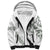 All White Maori Tribal Tattoo Personalised Sherpa Hoodie Moss Green Polynesian Style - Polynesian Pride