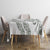 All White Maori Tribal Tattoo Personalised Tablecloth Moss Green Polynesian Style - Polynesian Pride