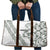 All White Maori Tribal Tattoo Personalised Travel Bag Moss Green Polynesian Style - Polynesian Pride