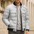 All White Maori Tribal Tattoo Personalised Bomber Puffer Jacket Stone Gray Polynesian Style - Polynesian Pride