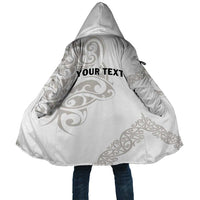 All White Maori Tribal Tattoo Personalised Cloak Stone Gray Polynesian Style - Polynesian Pride
