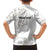 All White Maori Tribal Tattoo Personalised Family Matching Long Sleeve Bodycon Dress and Hawaiian Shirt Stone Gray Polynesian Style - Polynesian Pride