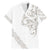 All White Maori Tribal Tattoo Personalised Family Matching Mermaid Dress and Hawaiian Shirt Stone Gray Polynesian Style - Polynesian Pride