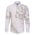 All White Maori Tribal Tattoo Personalised Family Matching Mermaid Dress and Hawaiian Shirt Stone Gray Polynesian Style - Polynesian Pride