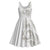 All White Maori Tribal Tattoo Personalised Midi Dress Stone Gray Polynesian Style - Polynesian Pride